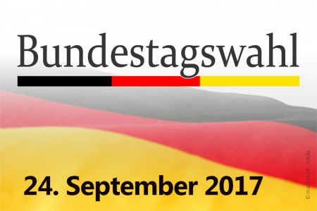 Bundestagswahl 24. September 2017 (Fotomontage © m.schuckart - Fotolia)